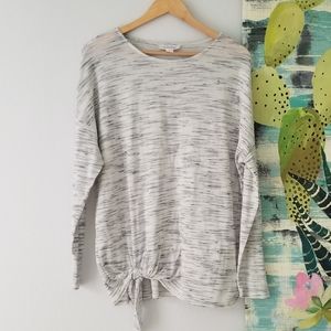Comfy Maternity Long Sleeve Tie Top